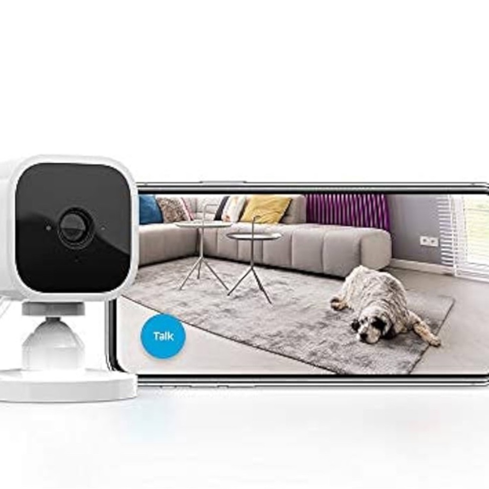 Blink Mini Smart Indoor Security Camera with App Control and Alexa